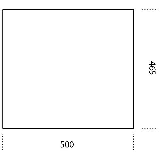 Abmessungen Einschubelement E500 Oben