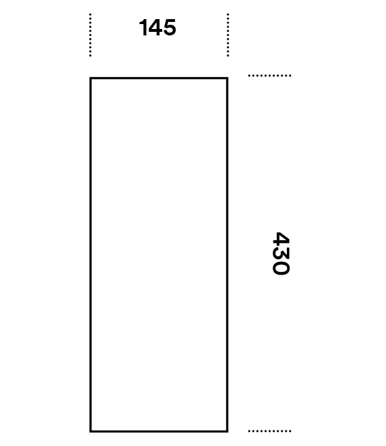 Dimensioni lato elementi filtranti secondari NFEWP01