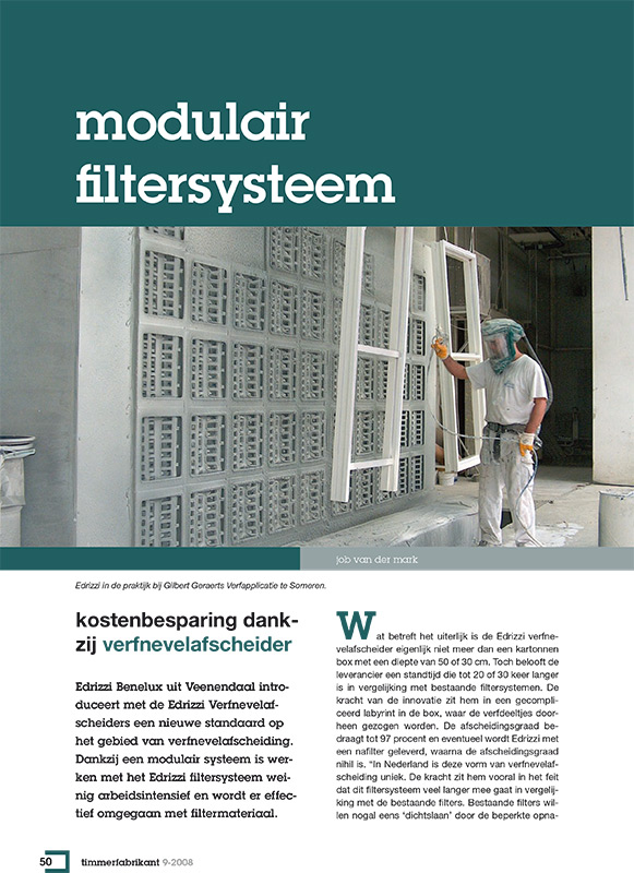 edrizzi® in Timberfabrikant 9 2008