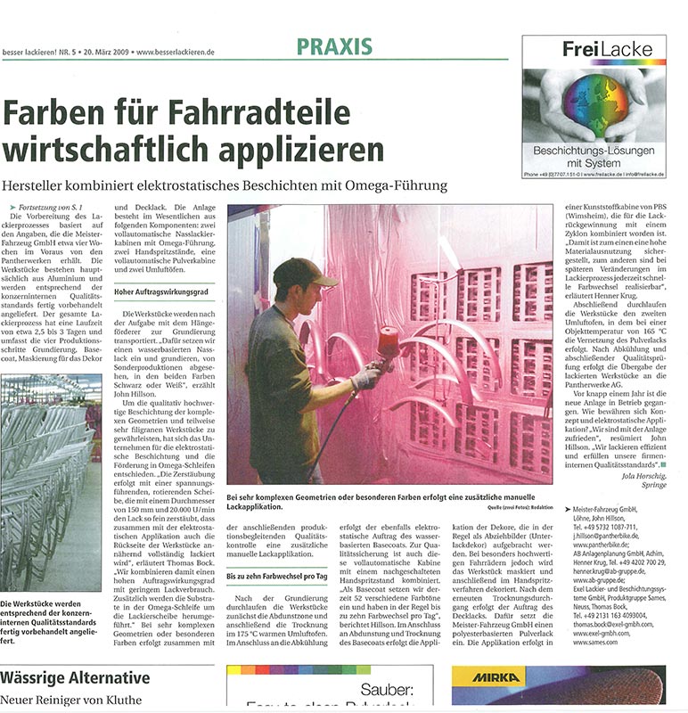 edrizzi® Anwenderbericht Besser Lackieren 2009 Kunde Meisterfahrzeuge